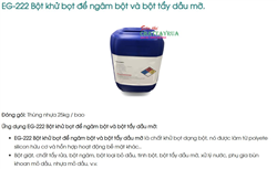 EG-222 Bột khử bọt để ngâm bột và bột tẩy dầu mỡ